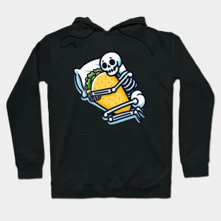 skeleton hug Taco Hoodie